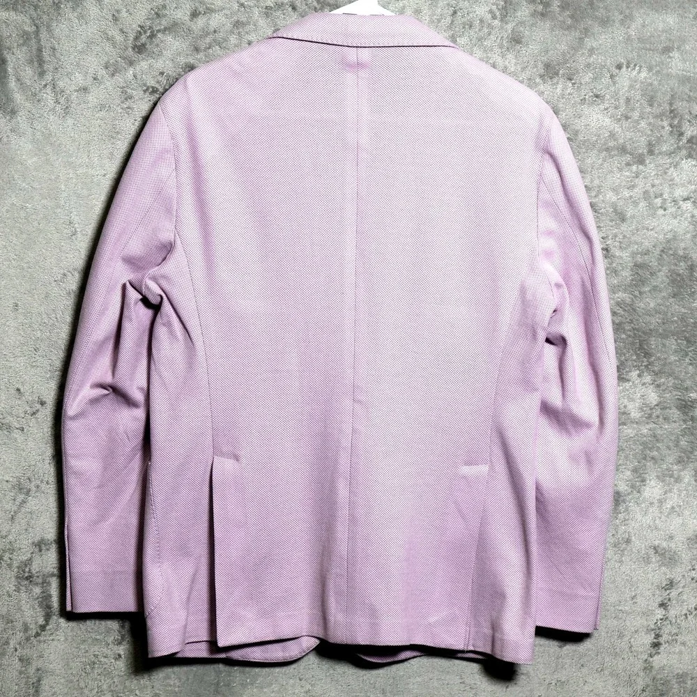 Tiki Napoli Sport Coat Mens US 40 IT 50 Purple Fuschia New York Tweed Two Button